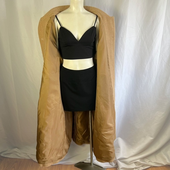 MACKINTOSH NEW ENGLAND WOOL CAMEL TRENCH COAT LONG OVERSIZED WINTER COAT SIZE 24 - Picture 7 of 14